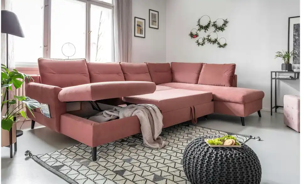 Miuform Wohnlandschaft Stylish Stan mit Schlaffunktion, Funktionsansicht