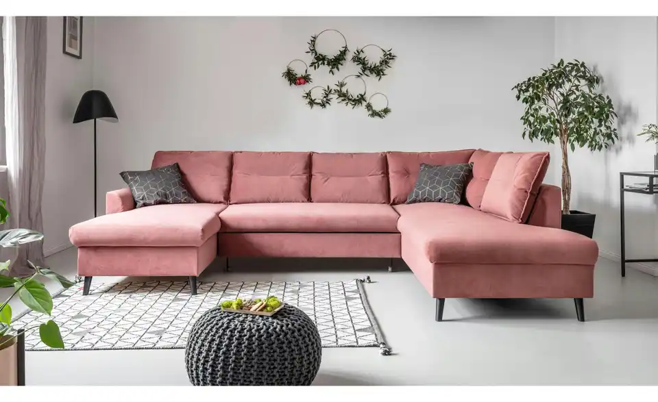 Miuform Wohnlandschaft Stylish Stan mit Schlaffunktion, in Wohnsituation