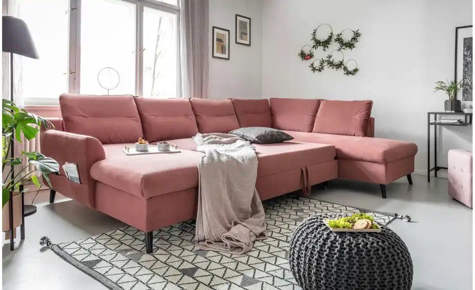 Miuform Wohnlandschaft Stylish Stan mit Schlaffunktion, in Wohnsituation