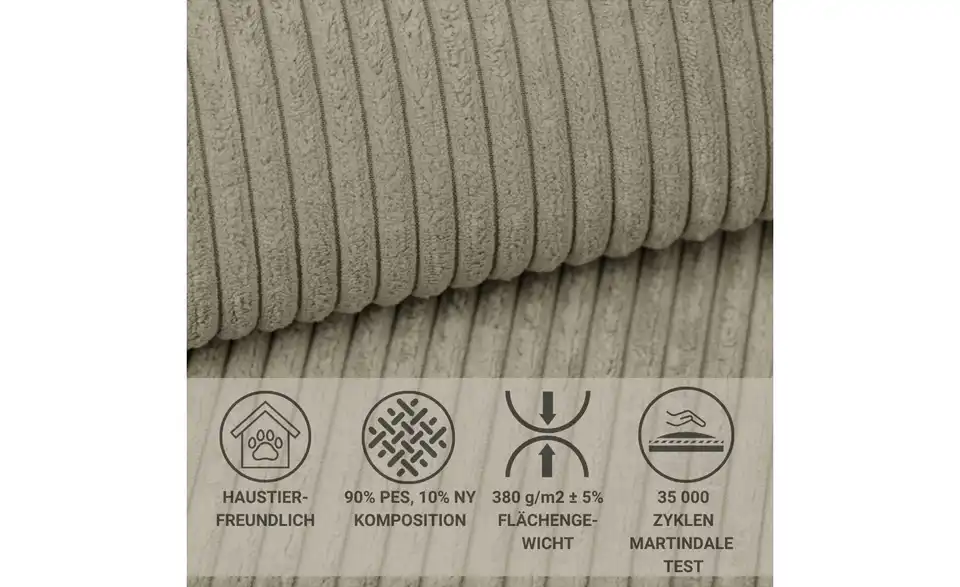 Ecksofa Conrad, Bild mit Text