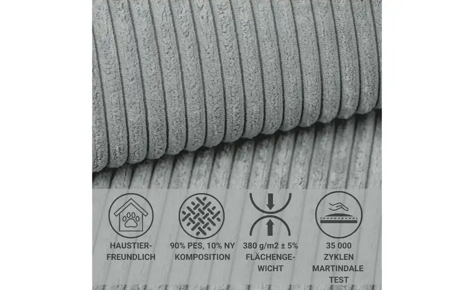 Ecksofa Maze, Bild mit Text