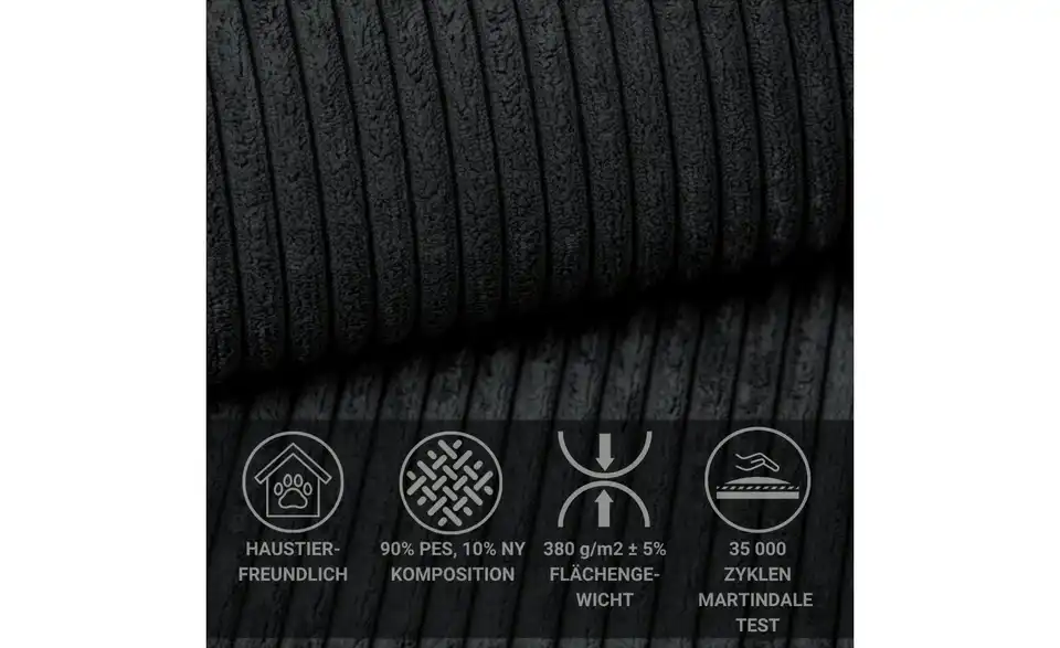 Ecksofa Conrad, Bild mit Text