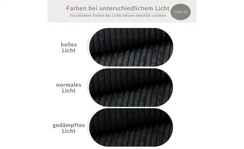 Ecksofa Maze, Bild mit Text