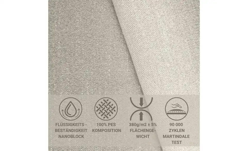 Ecksofa Maze, Bild mit Text