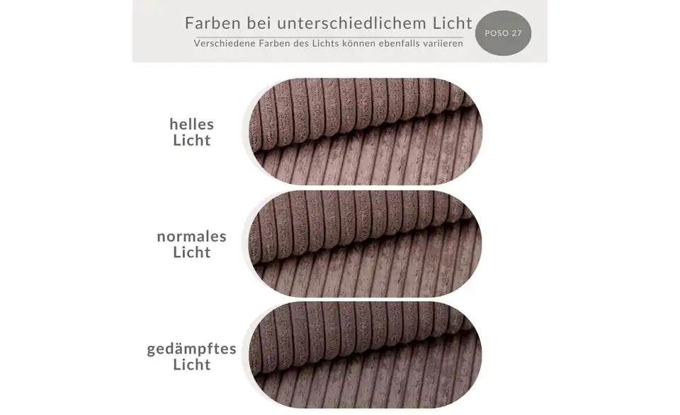 Ecksofa Maze, Bild mit Text