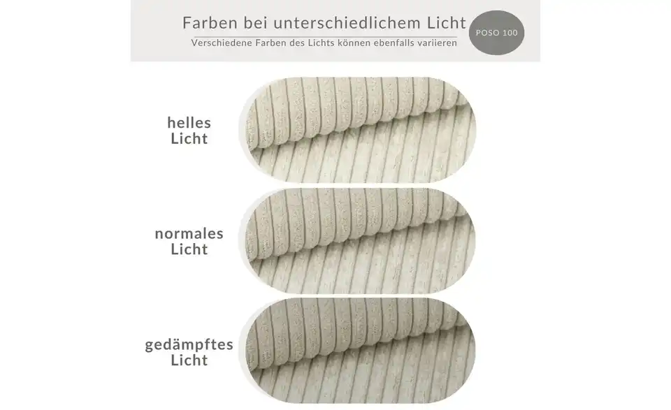 Ecksofa Maze, Bild mit Text