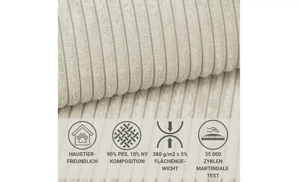 Ecksofa Maze, Bild mit Text