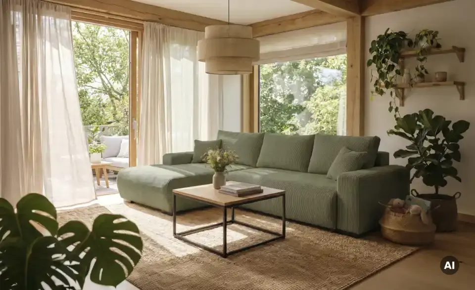 smart Ecksofa Nelly mit Schlaffunktion, in Wohnsituation