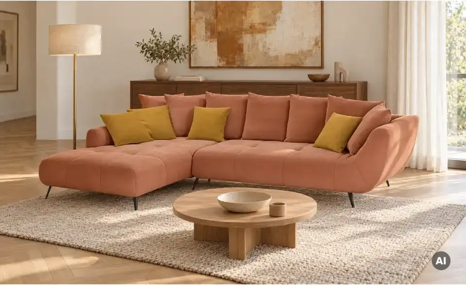 bobb Ecksofa Bellani III, in Wohnsituation