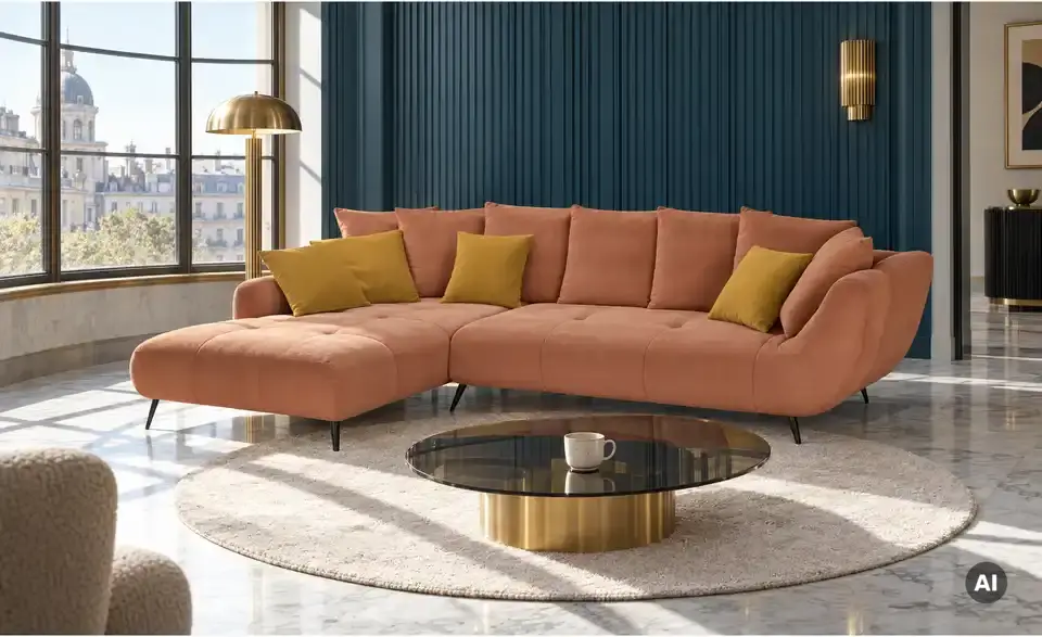 bobb Ecksofa Bellani III, in Wohnsituation