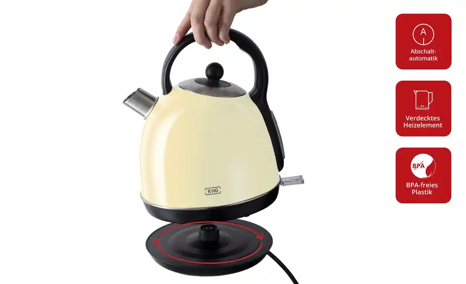 KHG Wasserkocher WK-1711 (C), in Wohnsituation