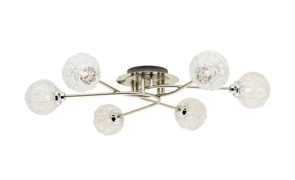 Paul Neuhaus Deckenleuchte nickel matt 6-flammig