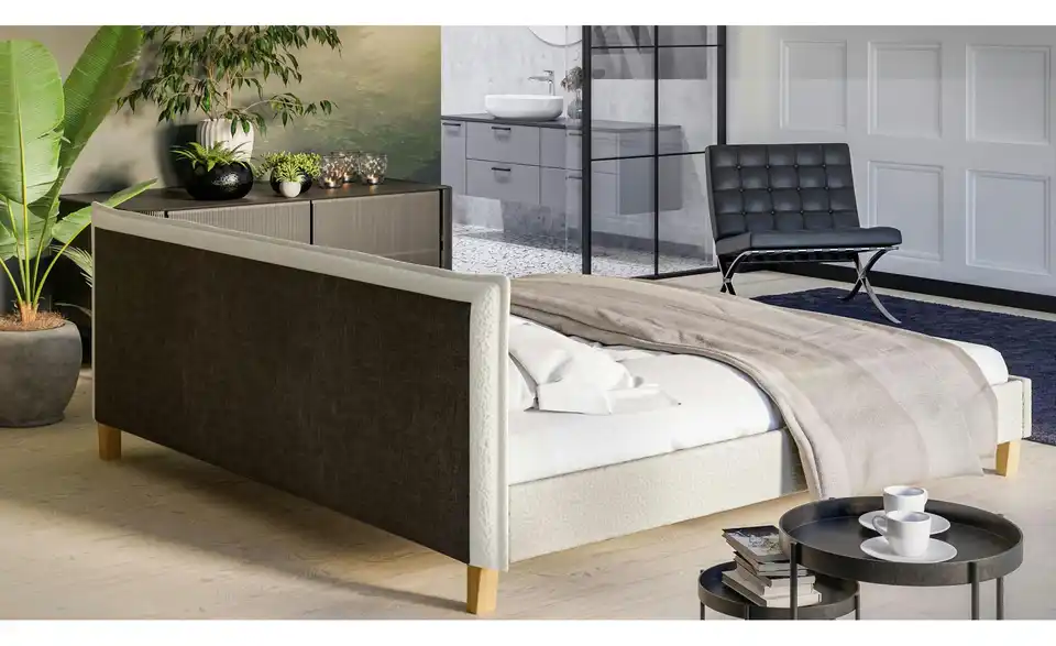 S-STYLE Polsterbett Gabriella, Rückansicht