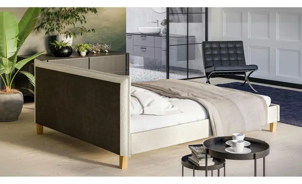 S-STYLE Polsterbett Gabriella, Rückansicht