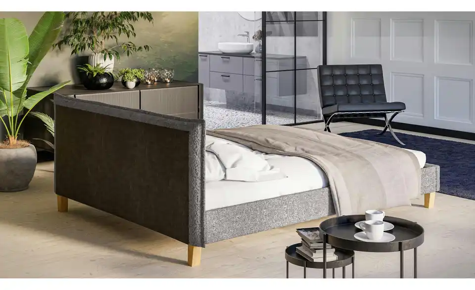 S-STYLE Polsterbett Gabriella, Rückansicht