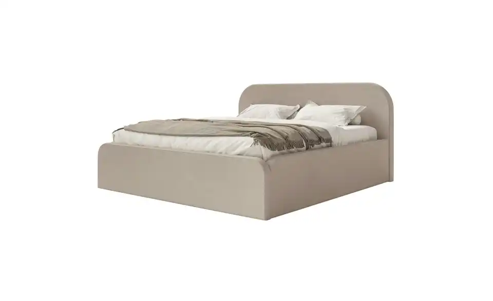 Selsey Polsterbett 160x200 Beige Umike, Perspektive