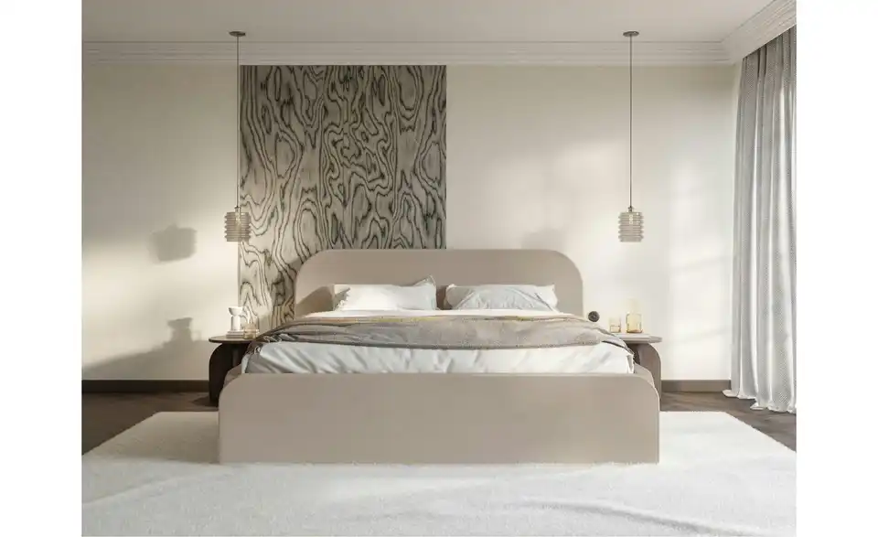 Selsey Polsterbett BK 140x200 Beige Umike, in Wohnsituation