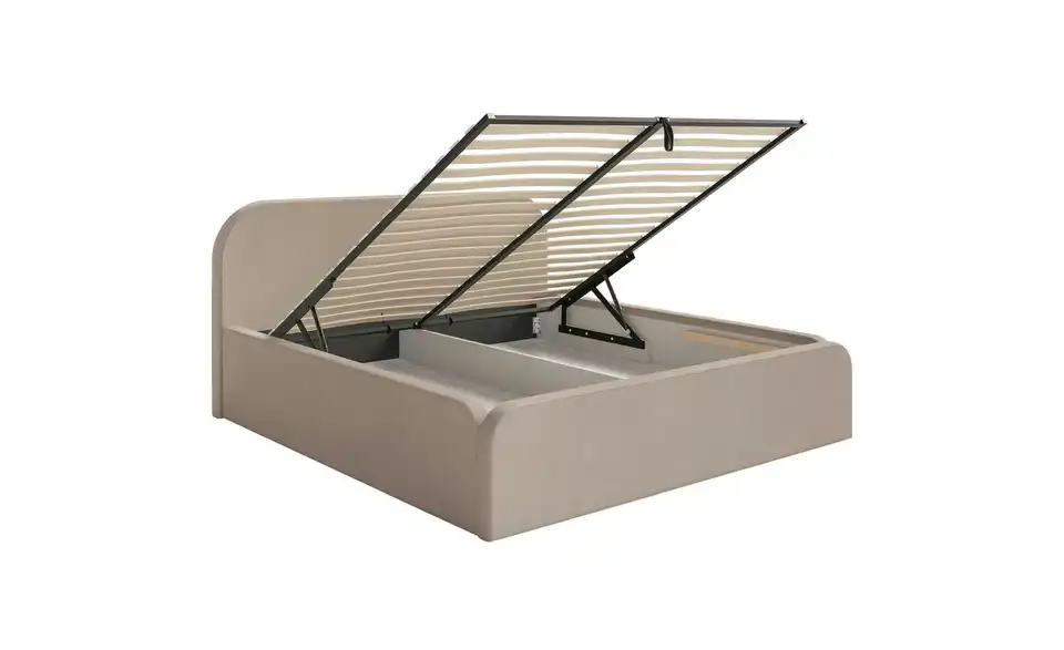 Selsey Polsterbett BK 160x200 Beige Umike, Funktionsansicht