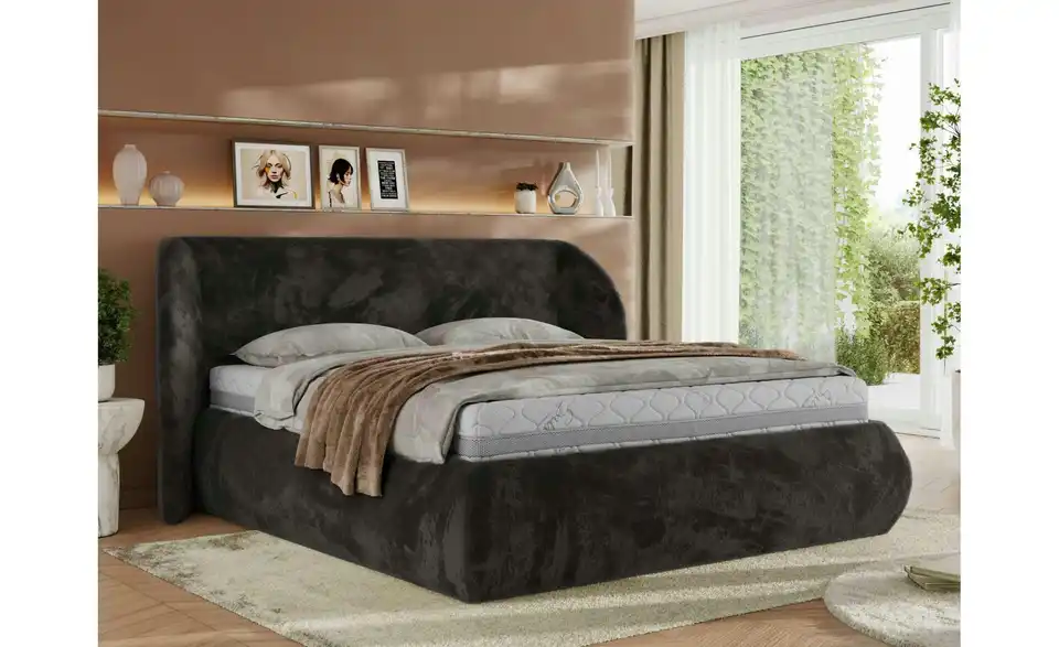 Polsterbett Caela Classic mit Bettkasten, in Wohnsituation