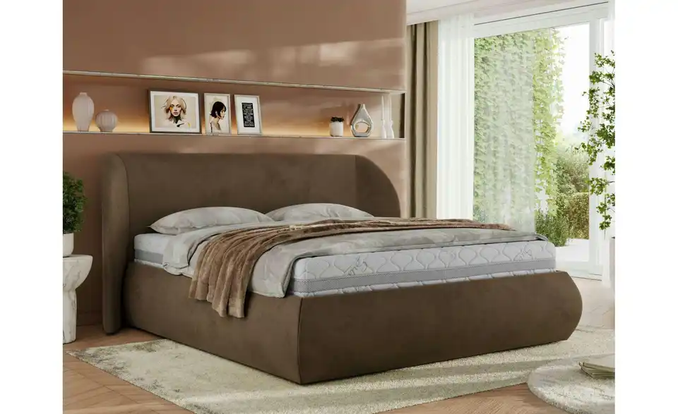 Polsterbett Caela Classic mit Bettkasten, in Wohnsituation