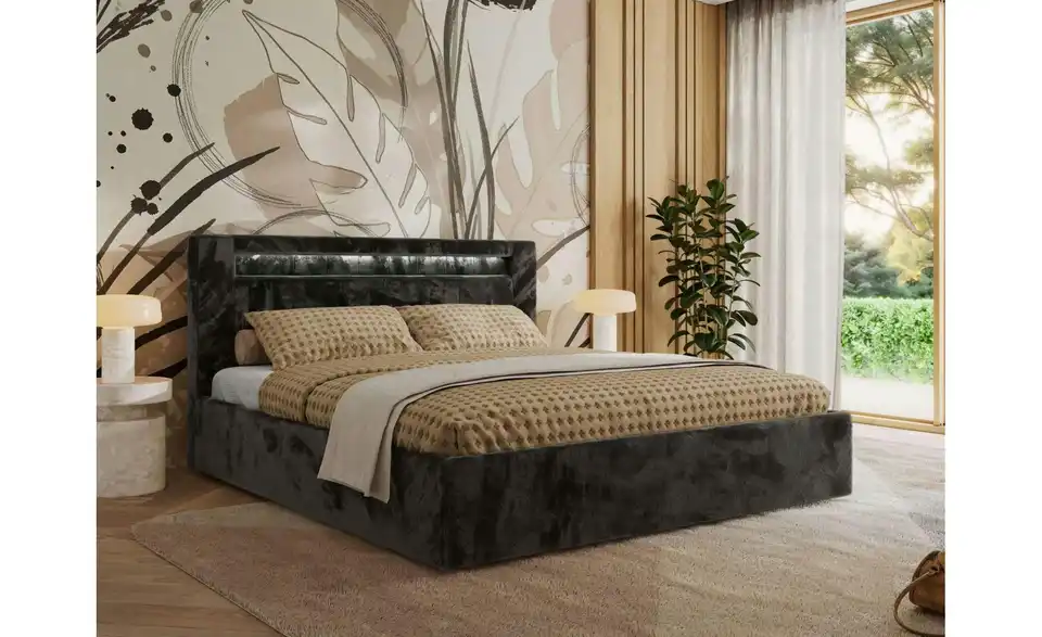 Polsterbett Gold 5 Classic mit Bettkasten, in Wohnsituation