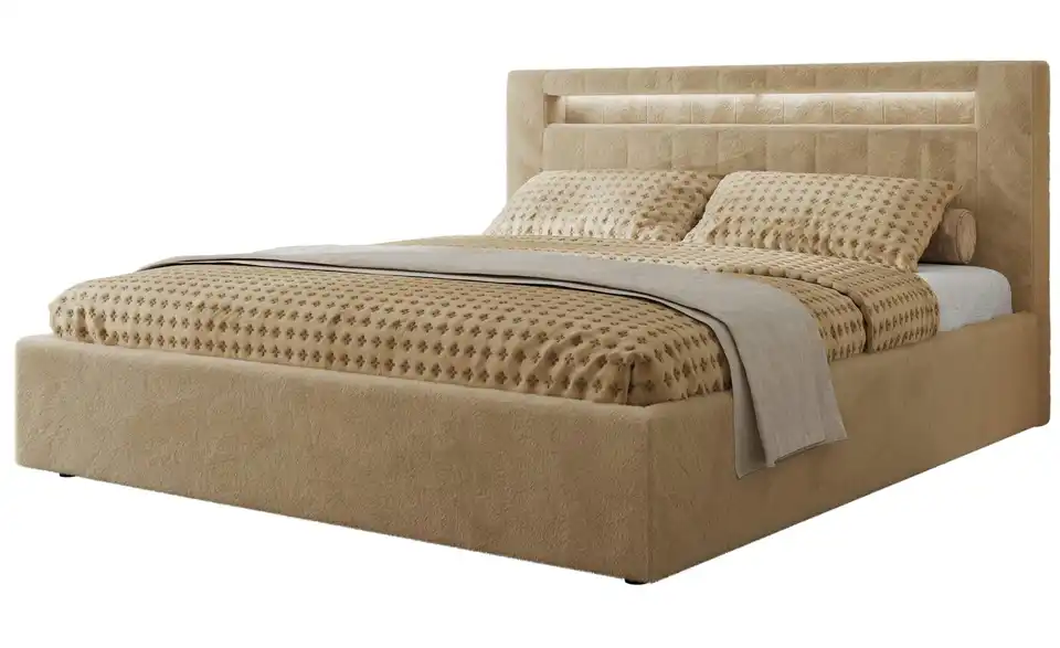 Polsterbett Gold 5 Classic mit Bettkasten, Perspektive