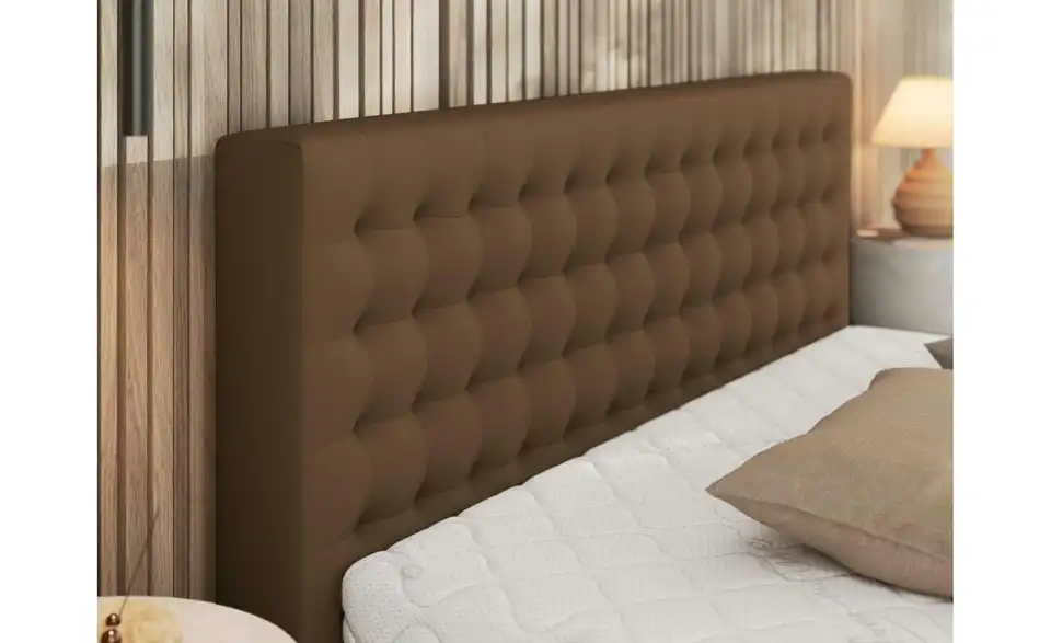 Polsterbett 180x200 Braun Pavo Classic mit Bettkasten, Detailansicht