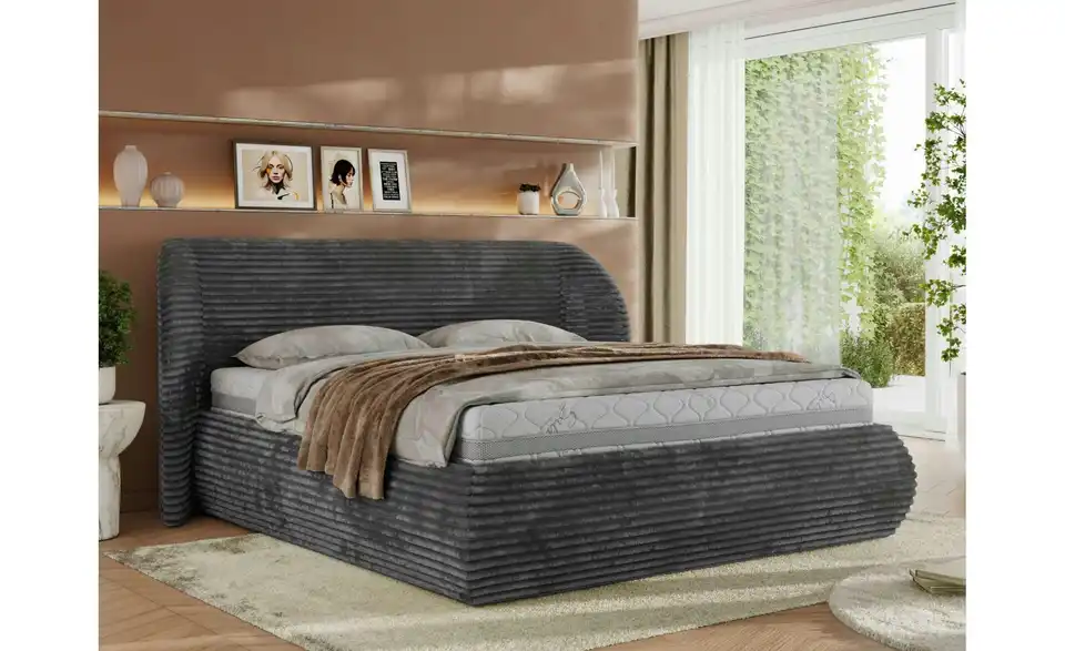 Polsterbett Caela Classic mit Bettkasten, in Wohnsituation