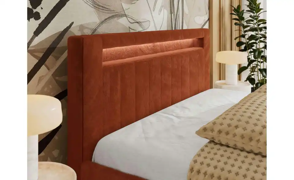 Polsterbett Gold 5 Classic mit Bettkasten, Detailansicht