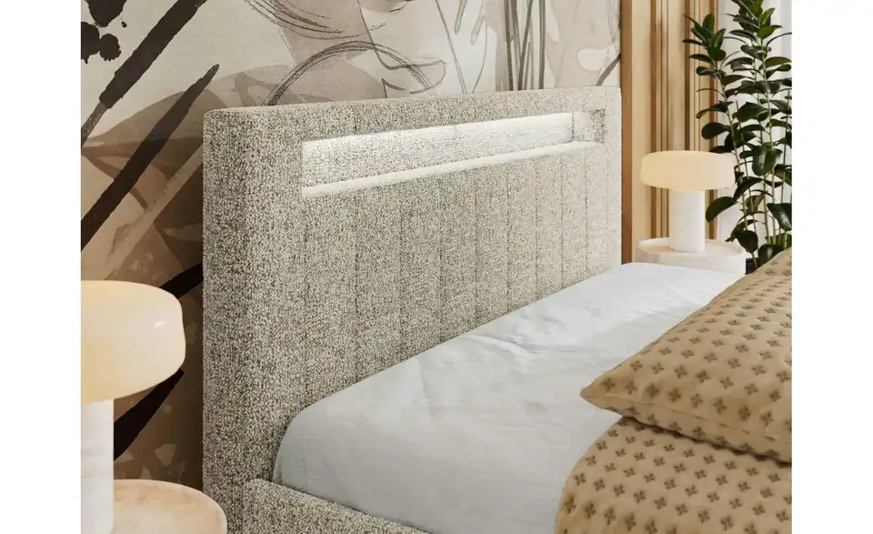Polsterbett Gold 5 Classic mit Bettkasten, Detailansicht
