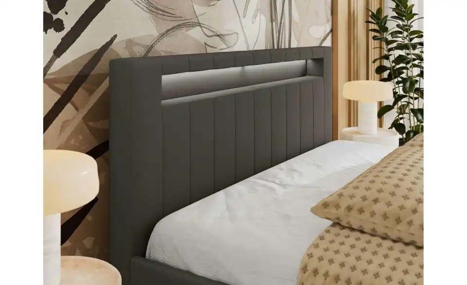 Polsterbett Gold 5 Classic mit Bettkasten, Detailansicht