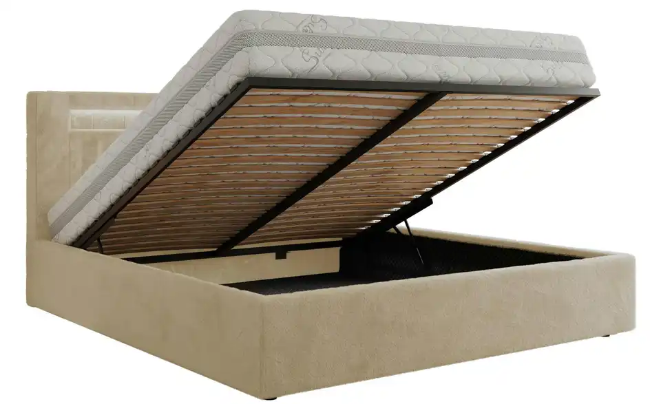 Polsterbett Gold 5 Classic mit Bettkasten, Funktionsansicht