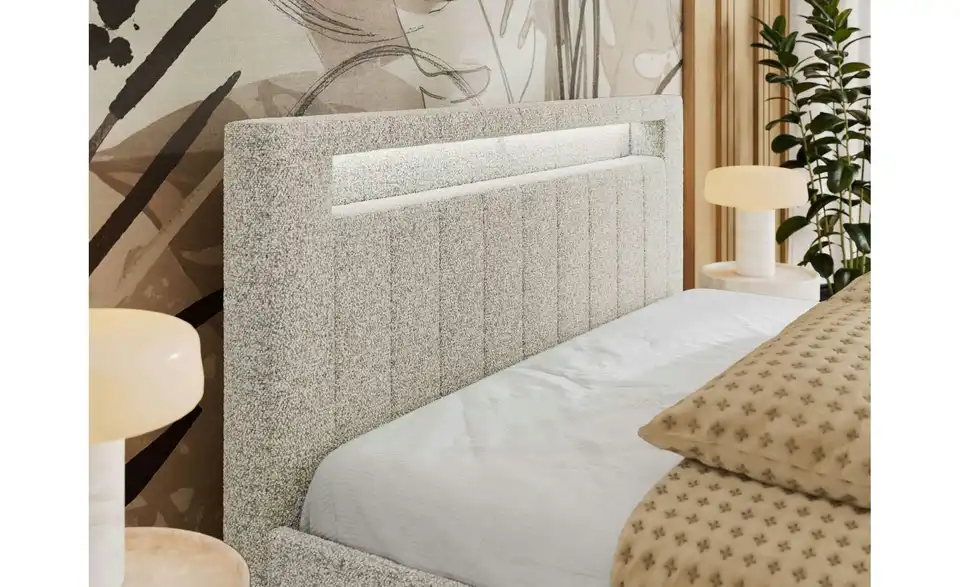 Polsterbett Gold 5 Classic mit Bettkasten, Detailansicht