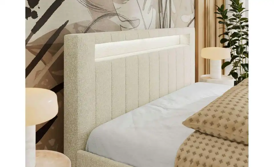 Polsterbett Gold 5 Classic mit Bettkasten, Detailansicht