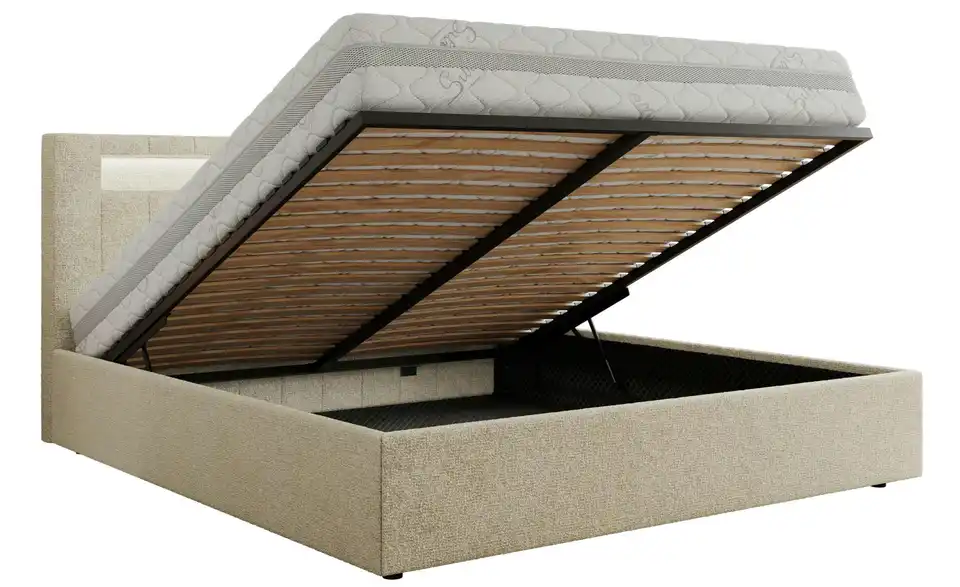 Polsterbett Gold 5 Classic mit Bettkasten, Funktionsansicht