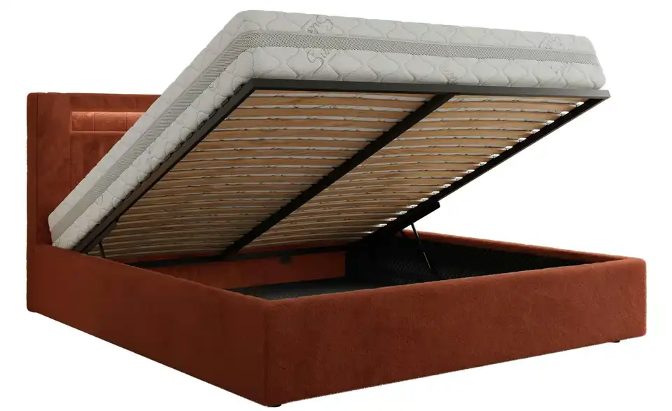 Polsterbett Gold 5 Classic mit Bettkasten, Funktionsansicht