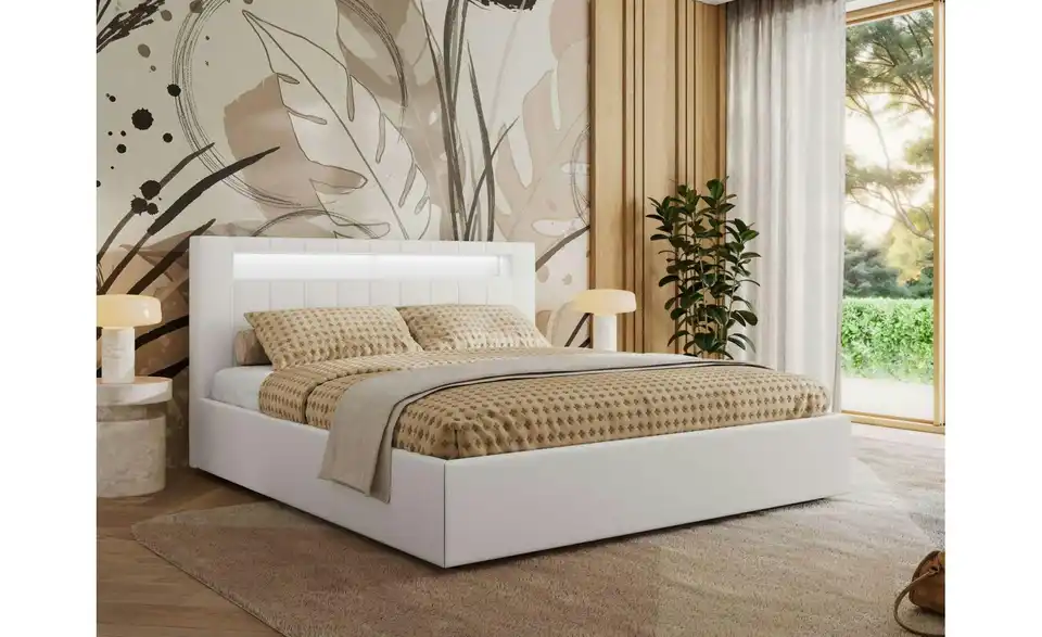 Polsterbett Gold 5 Classic mit Bettkasten, in Wohnsituation