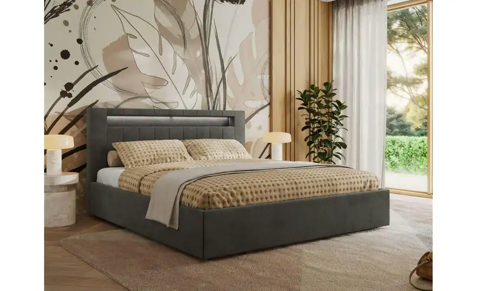 Polsterbett Gold 5 Classic mit Bettkasten, in Wohnsituation