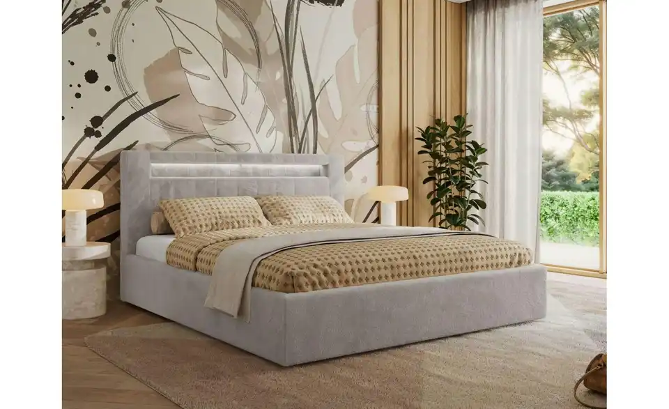 Polsterbett Gold 5 Classic mit Bettkasten, in Wohnsituation