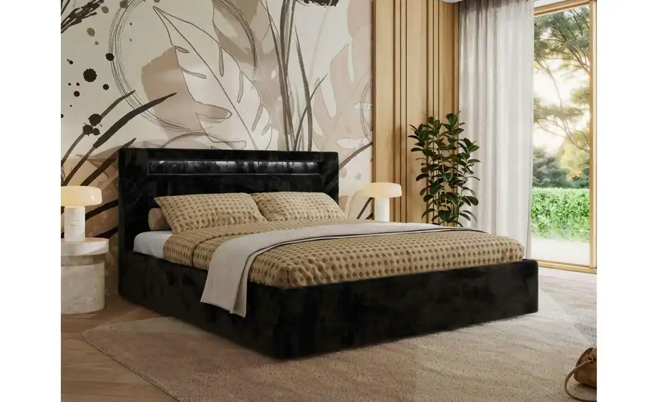 Polsterbett Gold 5 Classic mit Bettkasten, in Wohnsituation