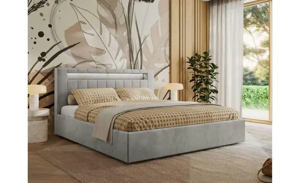 Polsterbett Gold 5 Classic mit Bettkasten, in Wohnsituation
