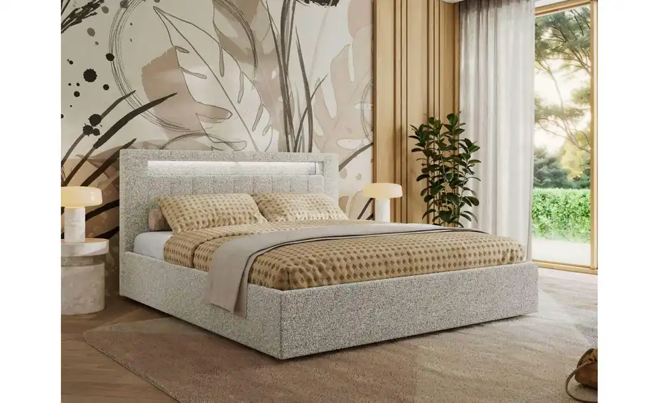 Polsterbett Gold 5 Classic mit Bettkasten, in Wohnsituation