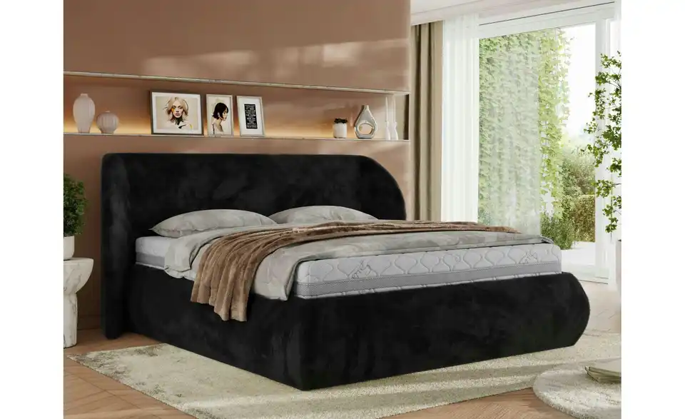 Polsterbett Caela Classic mit Bettkasten, in Wohnsituation