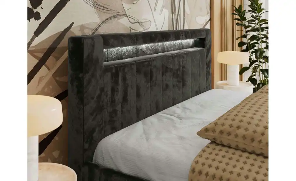 Polsterbett Gold 5 Classic mit Bettkasten, Detailansicht