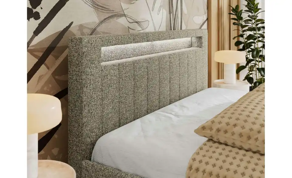Polsterbett Gold 5 Classic mit Bettkasten, Detailansicht