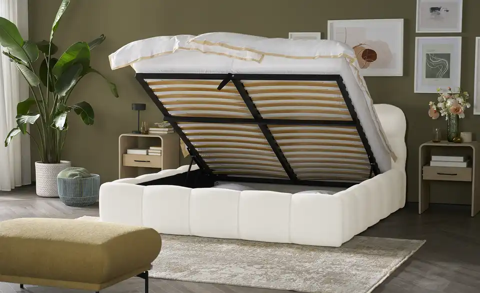 Polsterbett Lux mit Bettkasten, Funktionsansicht