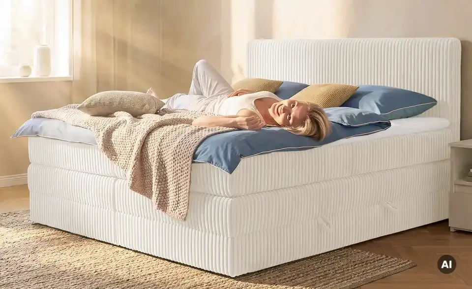 Boxspringbett Falco mit Bettkasten, in Wohnsituation