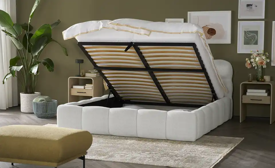 Polsterbett Lux mit Bettkasten, Funktionsansicht