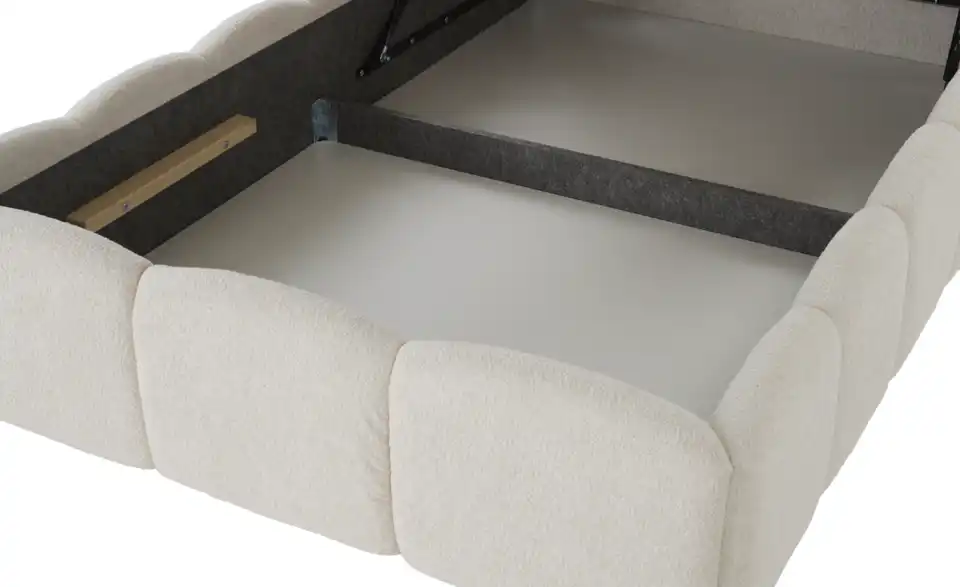 Polsterbett Dronfield mit Bettkasten, Detailansicht