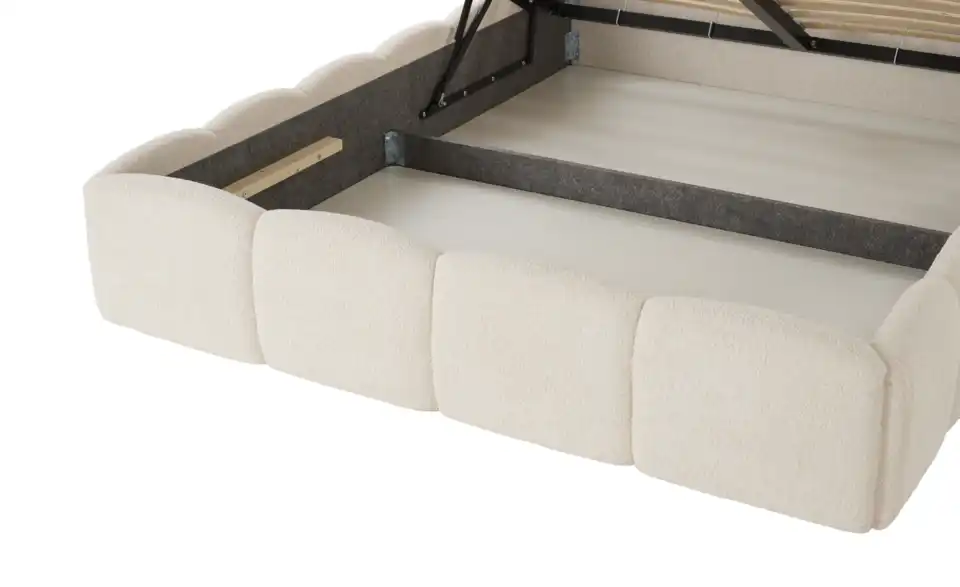 Polsterbett Dronfield mit Bettkasten, Detailansicht